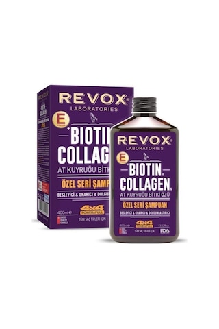 Revox Biotin & Collagen At Kuyruğu Bitki Özlü Saç Bakım Şampuanı 400 ML