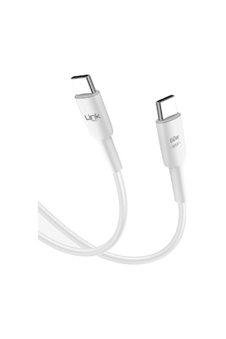 LinkTech K604 Safe Type-C - Type-C 60W Hızlı Data ve Şarj Kablosu 1mt
