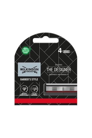 Wilkinson Sword Barber's Style The Designer Tıraş Bıçağı Kartuşu- 4 Adet