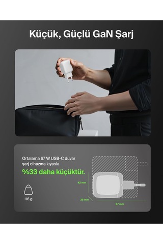 Belkin Smartprotect 2 Portlu Usb-c Şarj Cihazı 67 W, 2 Usb-c Port