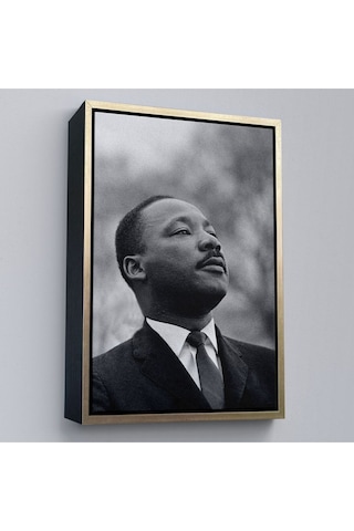 Çerçeveli Martin Luther King Dekoratif Kanvas Duvar Tablosu-6374