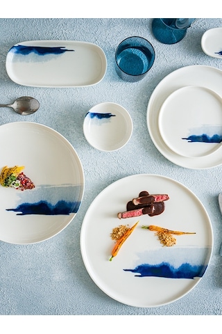 Blue Wave Vago 29cm 6 Adet Porselen Düz Tabak