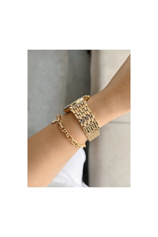 Taşlı Kadın Kol Saati Gold - 573470022 Sarı