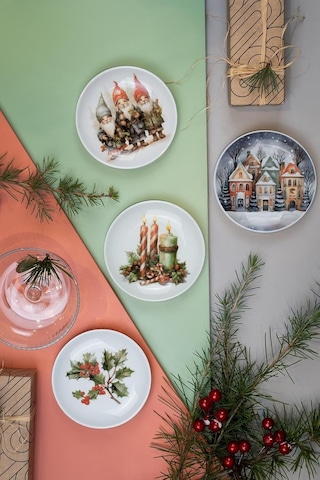Kütahya Porselen Festive 4 Parça 15 Cm Tabak Sku: Smg8690010579331 Açık Gri