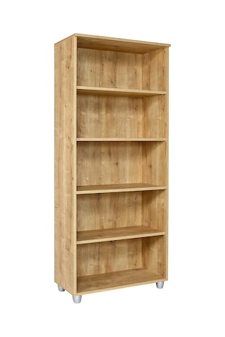 Kitaplık, Dosya Dolabı, Malzeme Rafı 190x80x40 Cm Safir Meşe Safir Meşe