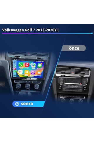 Volkswagen Golf 7 2013-2020yıl 4gb Ram 32gb Rom Carplay Multimedy