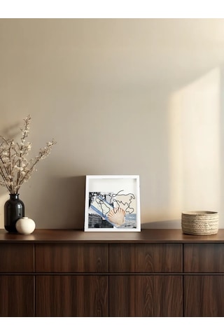 Moon Lotus Anı Eşyaları İçin Çerçeve Bd-162, 20x20 Cm, Beyaz 278953019