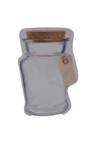 Kavanoz Görünümlü Kilitli Poşet Çıtçıtlı Ve Pratik Torba 4 Adet Şeffaf