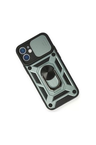 Newface İphone 12 Kılıf Pars Lens Yüzüklü Silikon