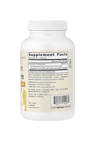 Takviye Jarrow Formulas, Curcumin Phytosome, 500 Mg, 120 Veggie Capsules