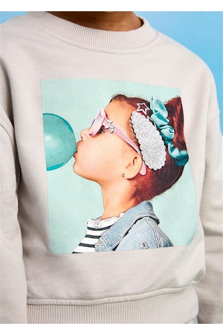 Kız Çocuk Sweatshirt 3401 Gri