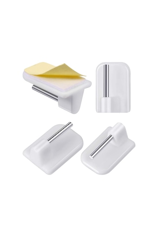 20 Paket Kendinden Yapışkanlı Pencere Kancası Yapıştırıcısı Çok Renkli