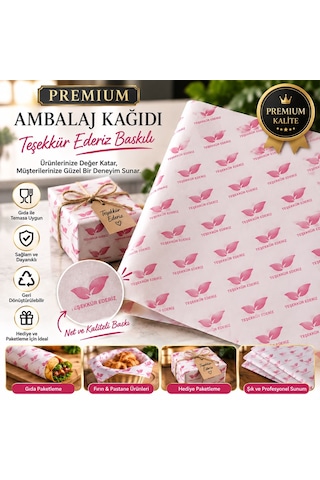Ambalaj Kağıdı 50 Adet 35x50 Cm 42 Gr Gıda Temasına Uygun Paketleme Ve Hediye Kağıdı