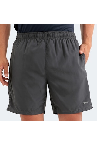 Slazenger RABI 2 li Set Erkek Cepli Deniz Şortu Koyu Gri - Lacivert Mayo