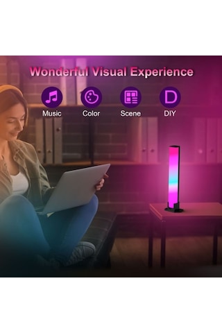 Sones Sal002 Por Uzaktan Kumanda Usb Rgb Atmosfer Işığı Ses Kontrol Işığı