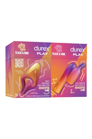 Durex Çoklu Erojen Bölge Uyarıcı + 2si1 Arada Vibratör Ve Uyarıcı Başlık