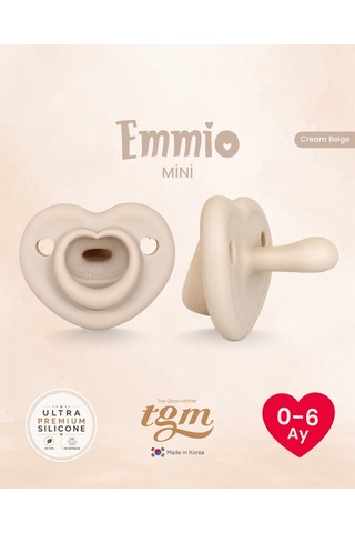 Tgm Baby Ultra Premium Silikon Kalpli Emzik Mini Bej