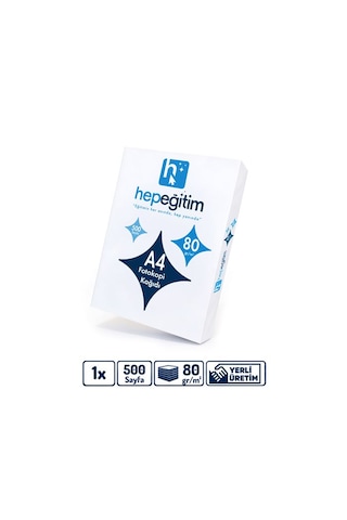 A4 Fotokopi Kağıdı 80 G/m² 500 Yaprak 1. Hamur 1 Paket