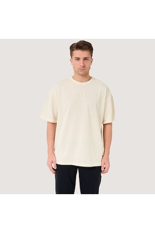 Beyaz Fila Erkek T-shirt Delgado Fam0564 Beyaz