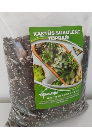 Kaktüs Toprağı 1 Litre Sukulent Aloe Vera Toprağı Özel Karışım Ithal Torf Pomza Perlit Vermikulit Diğer