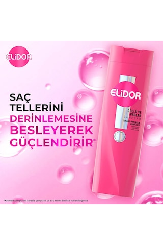 Elidor Güçlü ve Parlak Saç Bakım Şampuanı 3 x 400 ML