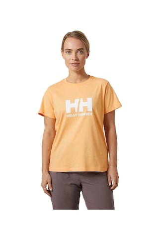 Helly Hansen W Hh Logo 2.0 Kadın T-shirt Hha.34465 Gri - Lacivert - Sarı