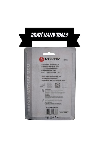 Kly-tek 10mm Beton Delme Matkap Ucu Karbon Kaplama 4 Adet Set