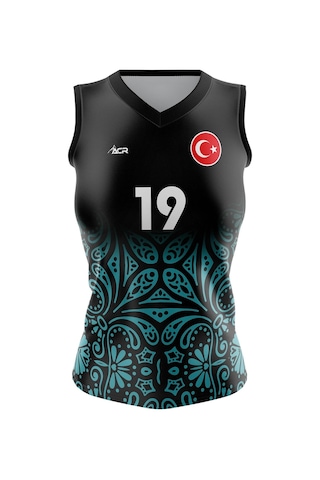 Acr Giyim Voleybol Forması Model 720 - Kişiye Özel İsim Ve Numara Yazılabilir, Dijital Baskı Tasarım Tek Üst