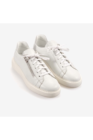 Mocassini Bağcıklı Erkek Spor & Sneaker Ayakkabı D2149 Beyaz