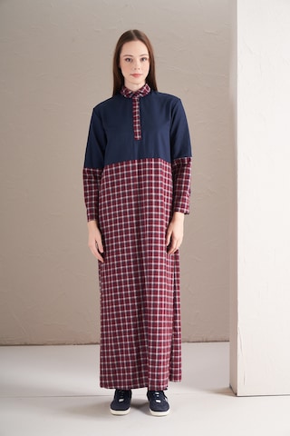 Blok Elbise Bordo Laci Bordo Laci Bordo - Lacivert