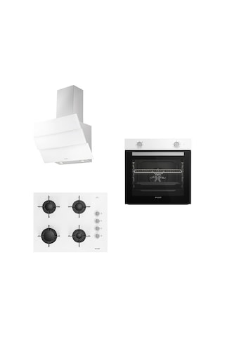 Arçelik Eko AFM130B - OCD T 651 EB - P 13 YEB Beyaz Inci Ankastre Set