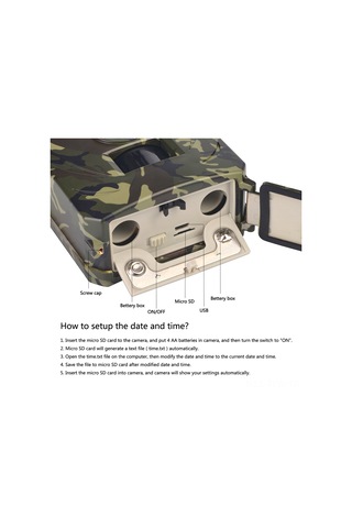 Tenfowee 12mp 1080p Av Kamera, 26 Ir Led İle Gece Görüşü, 110 Algılama Açısı, 1s Tetik Hızı, Ip56 Su Geçirmez, Doğa Ve Güvenlik İzleme Çok Renkli