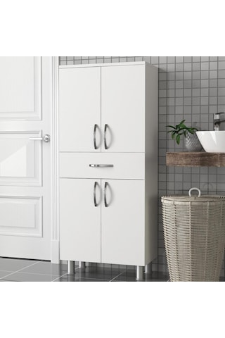 Dekorister Arizona 4 Kapaklı 1 Çekmece Çok Amaçlı Dolap Çok Renkli