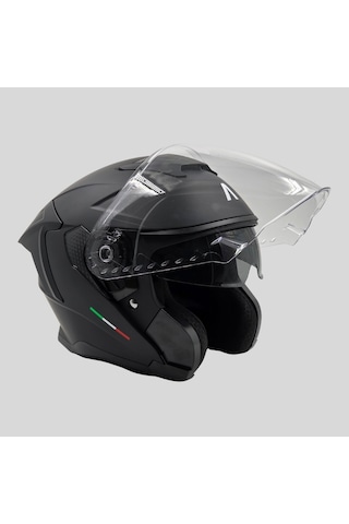 Arwic AR836 Skystar Yarım Ece-R 22.06 Motosiklet Kaskı Siyah