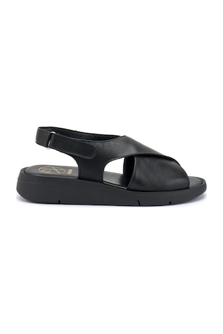Nero Sandalet Kadın 50p1 Frau Cachemıre Sandal Black Siyah