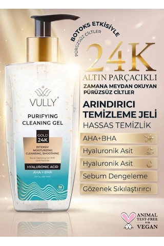 24k Altın Parçacıklı Arındırıcı Yüz Yıkama Jeli 400 ML