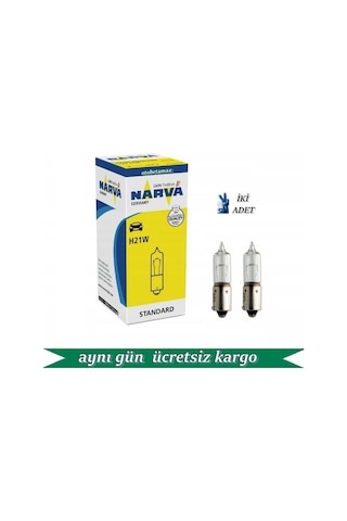 Narva 2 Adet 12v. H21w Standart Ampul, No: 68191