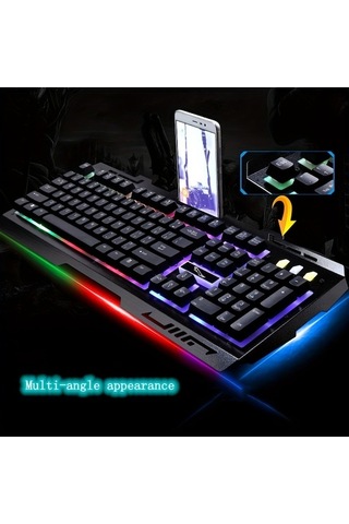 Fastbuy G700 Kablolu Klavye Dizüstü Metal Standı Oyun Klavyesi