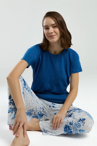 Pierre Cardin Kadın Mavi Pijama Takımı Pc8968-s-v1 Mavi