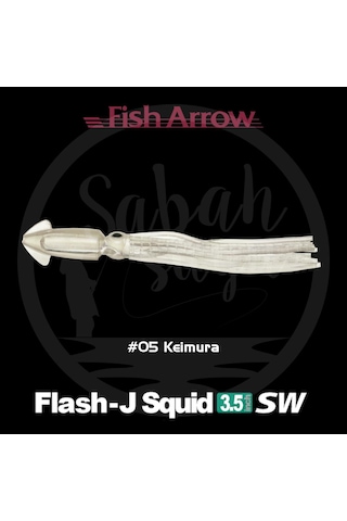 Fish Arrow Flash J Squid 9cm Sw 05 Keimura Silikon Kalamar 5 Adet