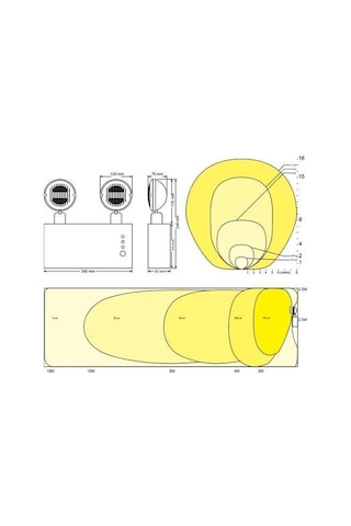 Arsel Versalite Vs-lfp-214/1 Lifepo4 Led Acil Aydınlatma Armatürü Kesintide 60 Dak. Yanan 2x500 Lümen Siyah