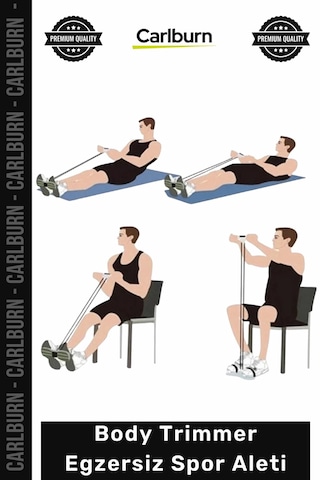 Trimmer Egzersiz Jimnastik Aleti Kol Bel Basen Karın Kalça Kas Body Trimmer Egzersiz Spor Aleti Çok Renkli