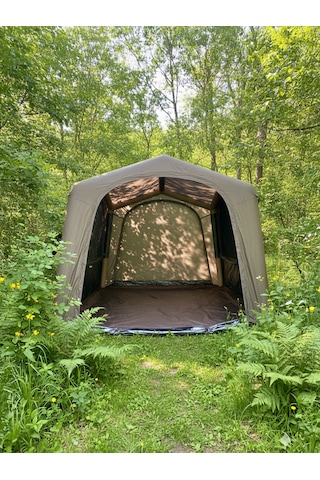 Fischer 8-10 Kişilik Baca Çıkışlı Fresh&black Şişme Çadır 290x290x220cm Kahverengi