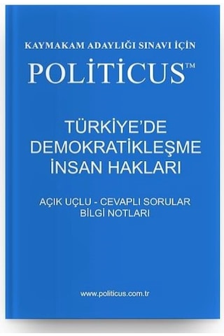 Politicus Insan Hakları Soru-Cevap Kaymakamlık Sınavı