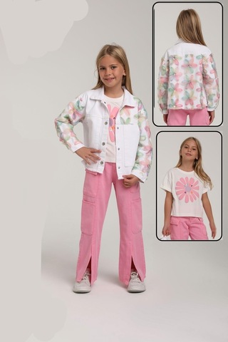 Escabel Kız Pantolon 25yesc2549 Pembe