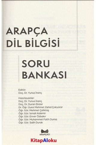 Arapça Dil Bigisi Soru Bankası / Komisyon
