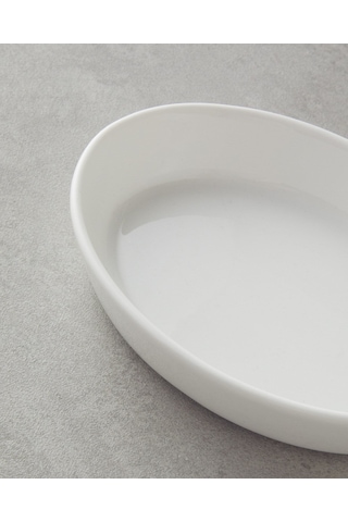 Lumina Oval Porselen Sunum Kabı / Servis Tabağı 19 12 Cm Beyaz