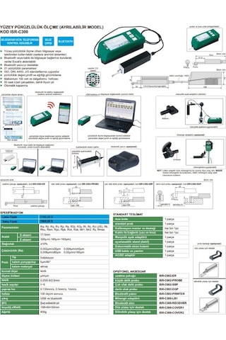 Insize Isr-C300 Yüzey Pürüzlülük Ölçme Cihazı
