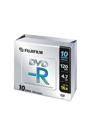 Boş Dvd Fujifilm Dvd-R 4.7Gb 16X Ince Kutu 10 Adet Boş Dvd Fujifilm Dvd-R 4.7Gb 16X Ince Kutu 10 Adet