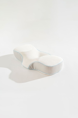 Visco Luna Boyun Destekli Ortopedik Visko Yastık 67 36 12cm Beyaz